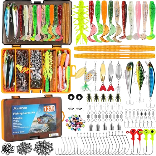 **137-Piece Multi-Species Kit with Crankbaits, Spoons & Terminal Tackle**